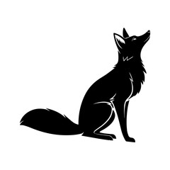 Minimal Animal Silhouette Vector | Clean Black Outline Graphic Design Isolated on White Background