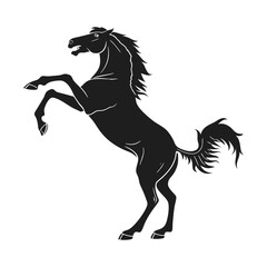 Minimal Animal Silhouette Vector | Clean Black Outline Graphic Design Isolated on White Background