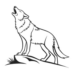 Minimal Animal Silhouette Vector | Clean Black Outline Graphic Design Isolated on White Background