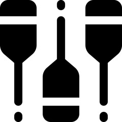 acupuntur glyph icon. Strong and solid vector icon for websites, mobile interfaces, presentations, and visual branding. High quality and easy to edit.