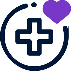 Fototapeta premium mental health duotone icon. Sleek and modern vector icon for websites, mobile apps, marketing materials, and corporate design. Fully scalable and ready to use.