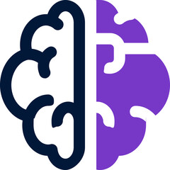 brain duotone icon. Sleek and modern vector icon for websites, mobile apps, marketing materials, and corporate design. Fully scalable and ready to use.