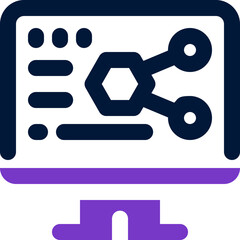 bioinformatics duotone icon. Sleek and modern vector icon for websites, mobile apps, marketing materials, and corporate design. Fully scalable and ready to use.