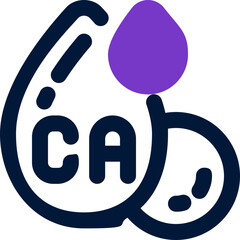calcium duotone icon. Sleek and modern vector icon for websites, mobile apps, marketing materials, and corporate design. Fully scalable and ready to use.