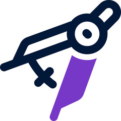 drawing compass duotone icon. Sleek and modern vector icon for websites, mobile apps, marketing materials, and corporate design. Fully scalable and ready to use.