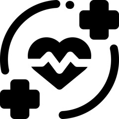 mental health glyph icon. Strong and solid vector icon for websites, mobile interfaces, presentations, and visual branding. High quality and easy to edit.