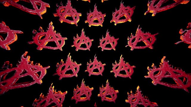 Punk Rock VJ Loop &ndash; stylized punk rock skeleton with spiky bones on the head and punkish outfit moving on the beat in seamless loop. Use it in your next VJ thematic sets, metal and gothic festival