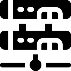 server glyph icon. Strong and solid vector icon for websites, mobile interfaces, presentations, and visual branding. High quality and easy to edit.