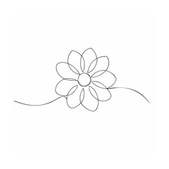 A Dahlia Vector Illustration