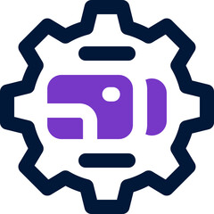 setting duotone icon. Sleek and modern vector icon for websites, mobile apps, marketing materials, and corporate design. Fully scalable and ready to use.