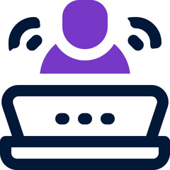 online learning duotone icon. Sleek and modern vector icon for websites, mobile apps, marketing materials, and corporate design. Fully scalable and ready to use.