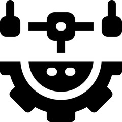 project plan glyph icon. Strong and solid vector icon for websites, mobile interfaces, presentations, and visual branding. High quality and easy to edit.