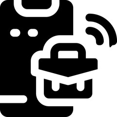 mobile phone glyph icon. Strong and solid vector icon for websites, mobile interfaces, presentations, and visual branding. High quality and easy to edit.