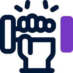 weight training duotone icon. Sleek and modern vector icon for websites, mobile apps, marketing materials, and corporate design. Fully scalable and ready to use.