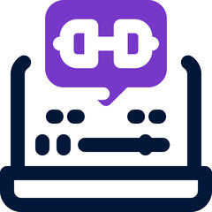 tutorial duotone icon. Sleek and modern vector icon for websites, mobile apps, marketing materials, and corporate design. Fully scalable and ready to use.