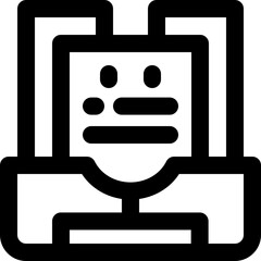 draft line icon. Clean and minimalist vector icon for websites, mobile apps, presentations, and logos. Fully scalable and customizable for any project.