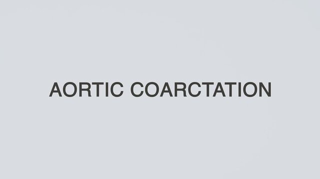 Aortic coarctation diagnosed with a hand holding a stethoscope on a white background, highlighting heart and artery health, medical assessment, and patient care