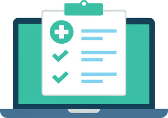 Fototapeta premium vector illustration of a clipboard