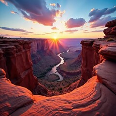 Intense upward movement on dramatic sandstone, Canyonlands, Utah Stunning vista , canyonlands, national park, vertical