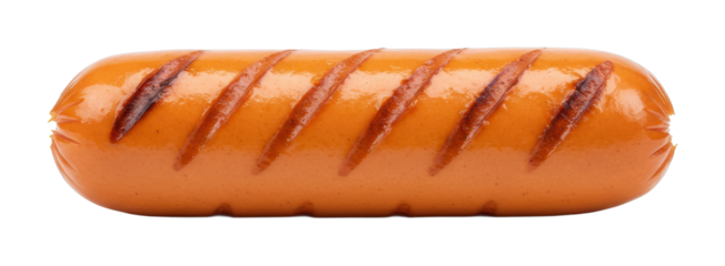 Grilled sausage cooking backyard barbecue food summer gathering culinary delights isolated on transparent background