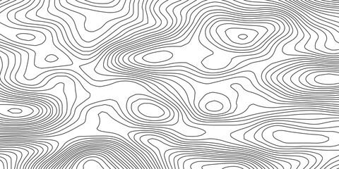 Abstract wavy topographic map. Abstract wavy and curved lines background. Abstract geometric topographic contour map background.
