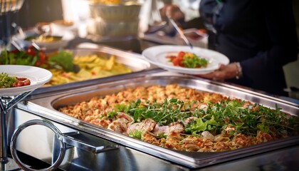 Obraz premium buffet food catering food party at restaurant