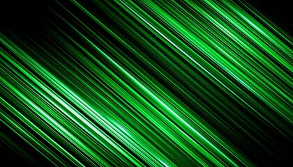 Obraz premium Diagonal green lines on black background (1)