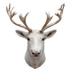 Fototapeta premium Cute Reindeer Head with Antlers Christmas Illustration