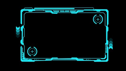 technological futuristic elements.Sci Fi circle elements appearing and disappearing within 10 sec.Technological HUD template. Texture for broadcast future design. More elements in our portfolio. - Powered by Adobe