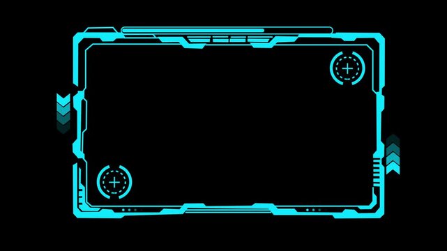 technological futuristic elements.Sci Fi circle elements appearing and disappearing within 10 sec.Technological HUD template. Texture for broadcast future design. More elements in our portfolio.