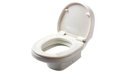 toilet seat on white background