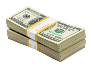 Financial transaction insights business sector type studio setting money management concept isolated on transparent background