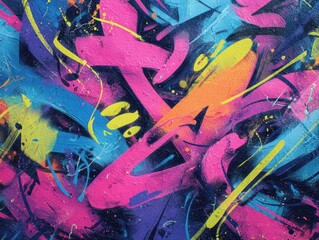 Vibrant Graffiti Energy: Dynamic Lines and Urban Flair Abstract Background