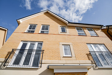 Newly built 2 story homes estate development in England