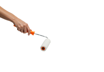 Painting action home interior diy project clean environment home improvement concept isolated on transparent background