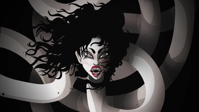 rokurokubi japanese long neck woman monster