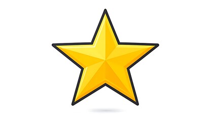 Obraz premium A gold star graphic design.