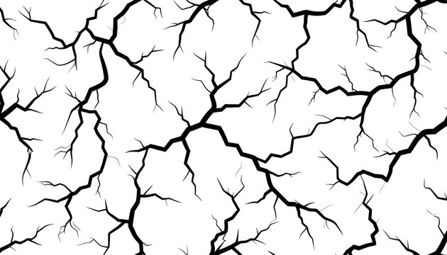 Intricate cracked pattern design.