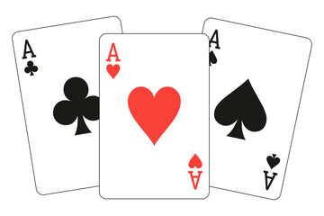 poker aces png cards three playing clubs hearts spades transparent