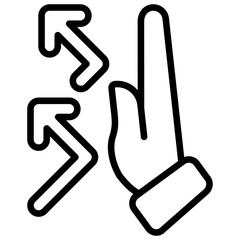 Early Prevention Outline Icon Design Vector - Early intervention and prevention strategies to reduce risks of mental health issues