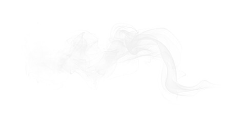 Abstract gray and white shape with colorful accents on a black background in a digital artwork