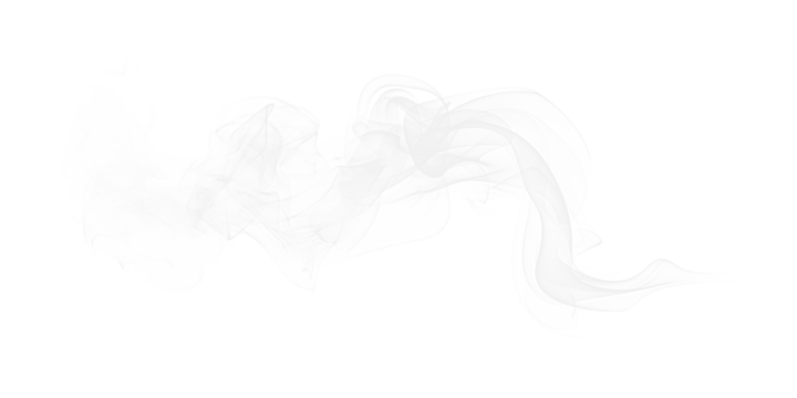 Abstract gray and white shape with colorful accents on a black background in a digital artwork