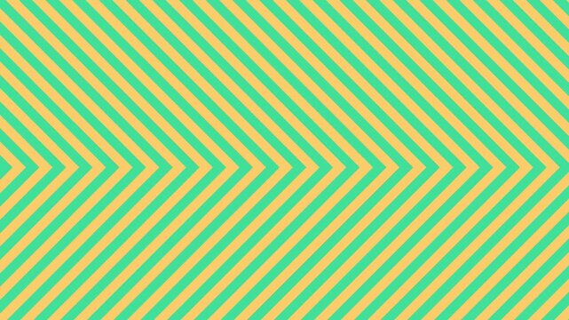 A clean flat design 2D animation showcasing a continuous loop of interlocking diagonal chevron stripes in turquoise cyan and pastel yellow moving fluidly. Perfect for geometric video backgrounds.