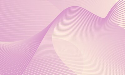 Soft Pink and Purple Abstract Wavy Lines Background with Elegant Gradient and Flowing Curves