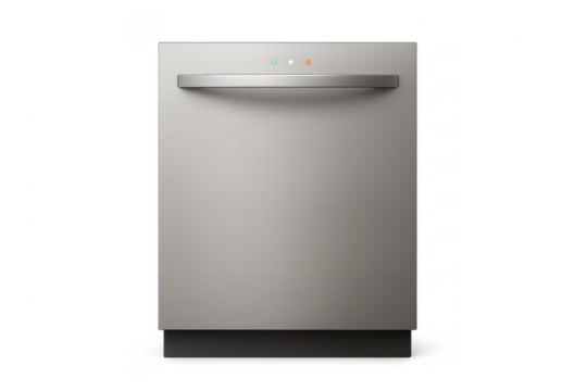 Modern Dishwasher with Transparent Background, Perfect for Kitchen Designs