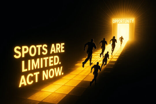 Spots Are Limited, Act Now, Create Urgency and Drive Immediate Action