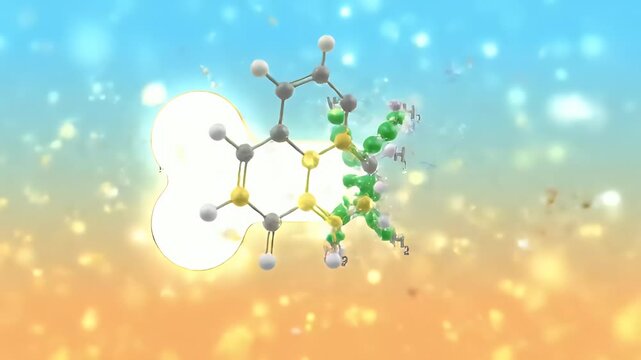 Vitamin D3 and K2 molecules merge into a glowing bone icon in a clean hybrid animation