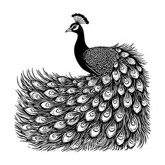 Fototapeta premium peacock vector illustration