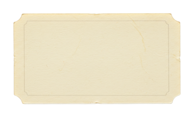 Vintage blank card for personal use creative projects digital downloads elegant white space simple aesthetic isolated on transparent background