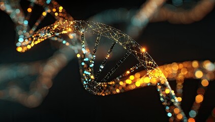 Abstract representation of a DNA double helix